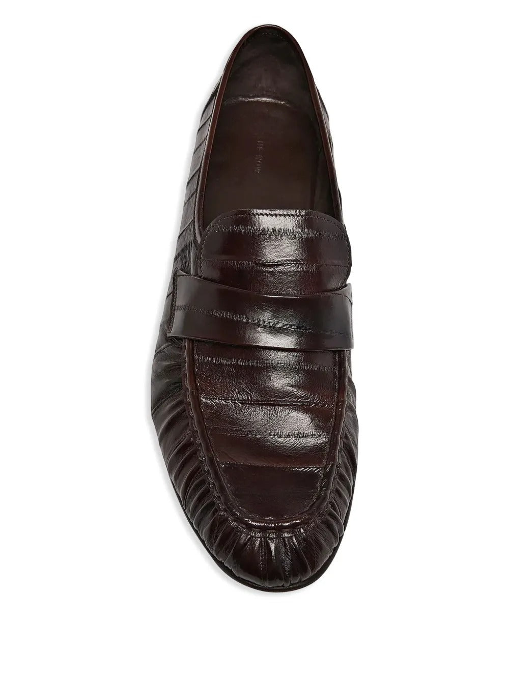 THE ROW - Soft Loafer en Anguille marron - Lothaire