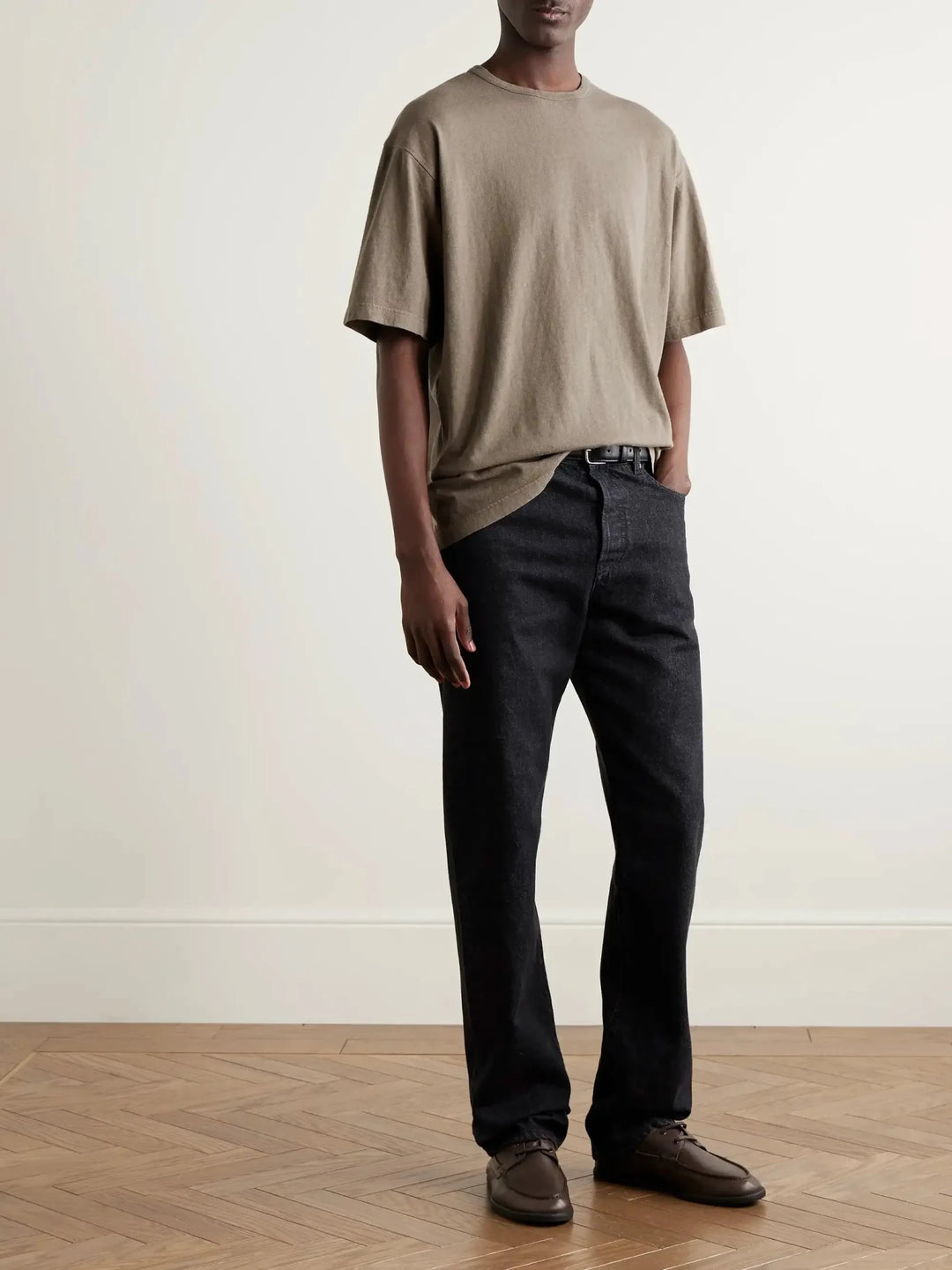 THE ROW - Steven Cotton - Jersey T-Shirt Light Sepia - Lothaire