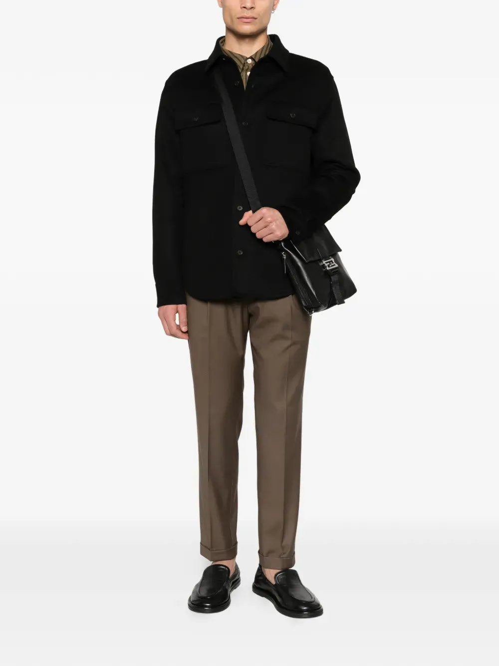 THE ROW - SURCHEMISE veste Amont en cachemire noir - Lothaire