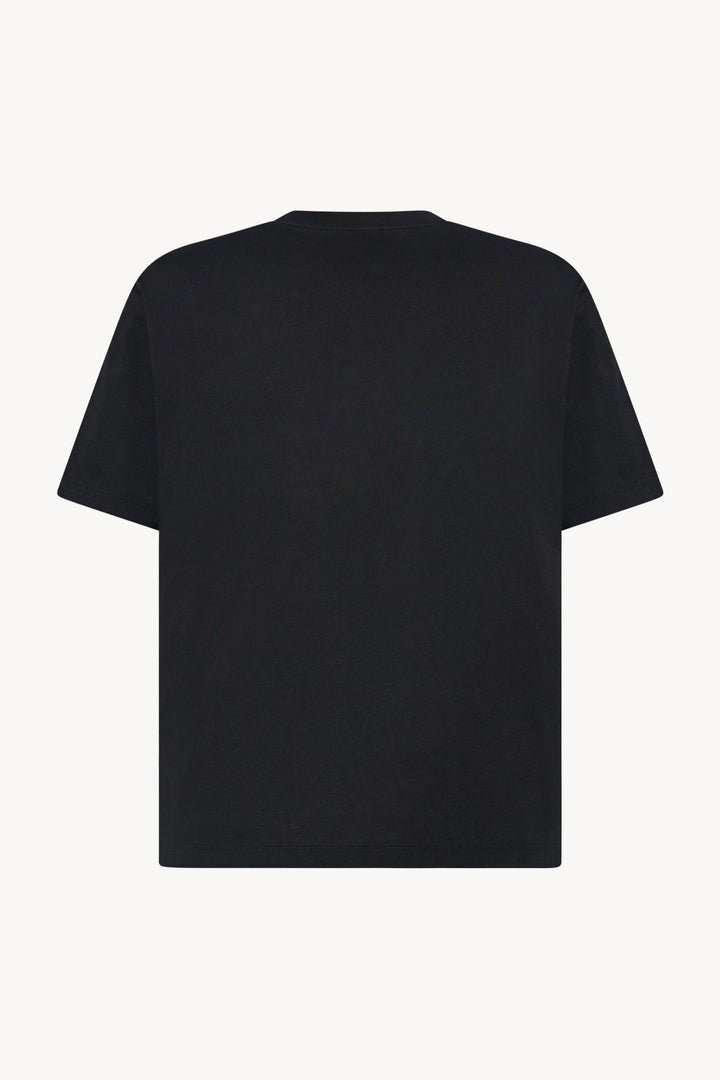 THE ROW - T-shirt Madoc en jersey de coton Noir - Lothaire