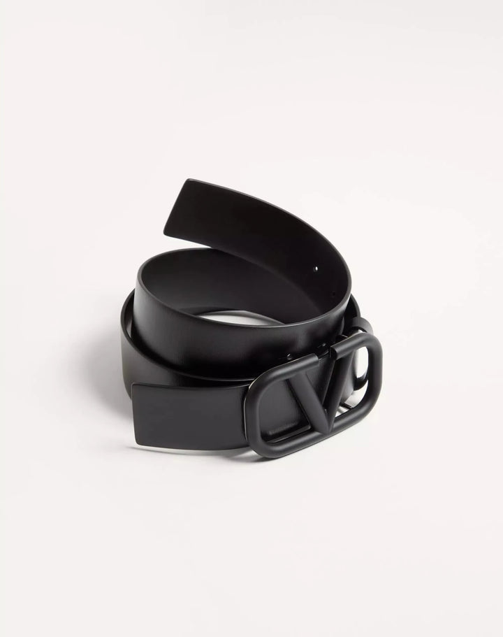 VALENTINO - Ceinture Vlogo Signature Marron - Lothaire