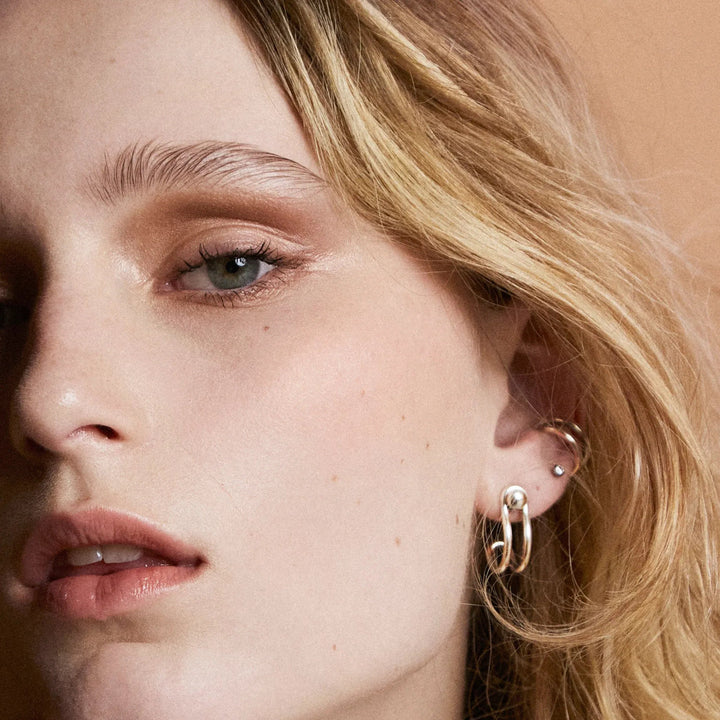 VESLER - Earcuff Switch en argent massif - Lothaire