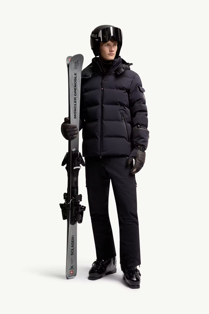 MONCLER - Veste de Ski Montgetech à Capuche Bleu Marine