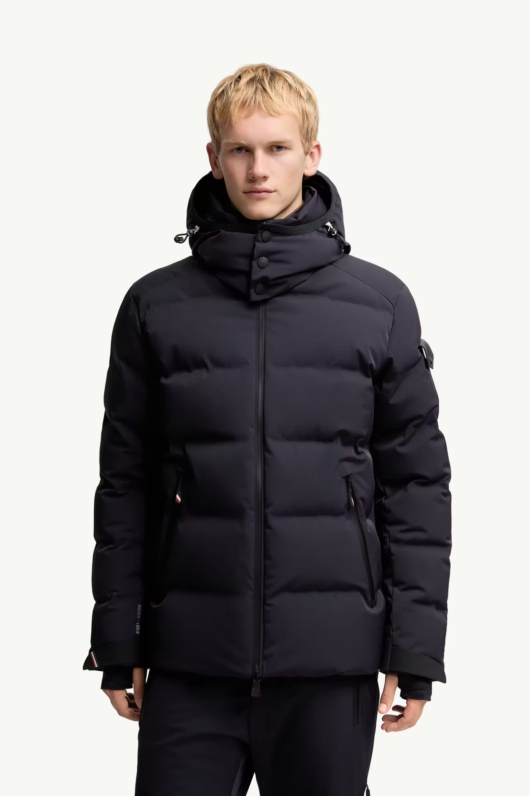 MONCLER - Veste de Ski Montgetech à Capuche Bleu Marine