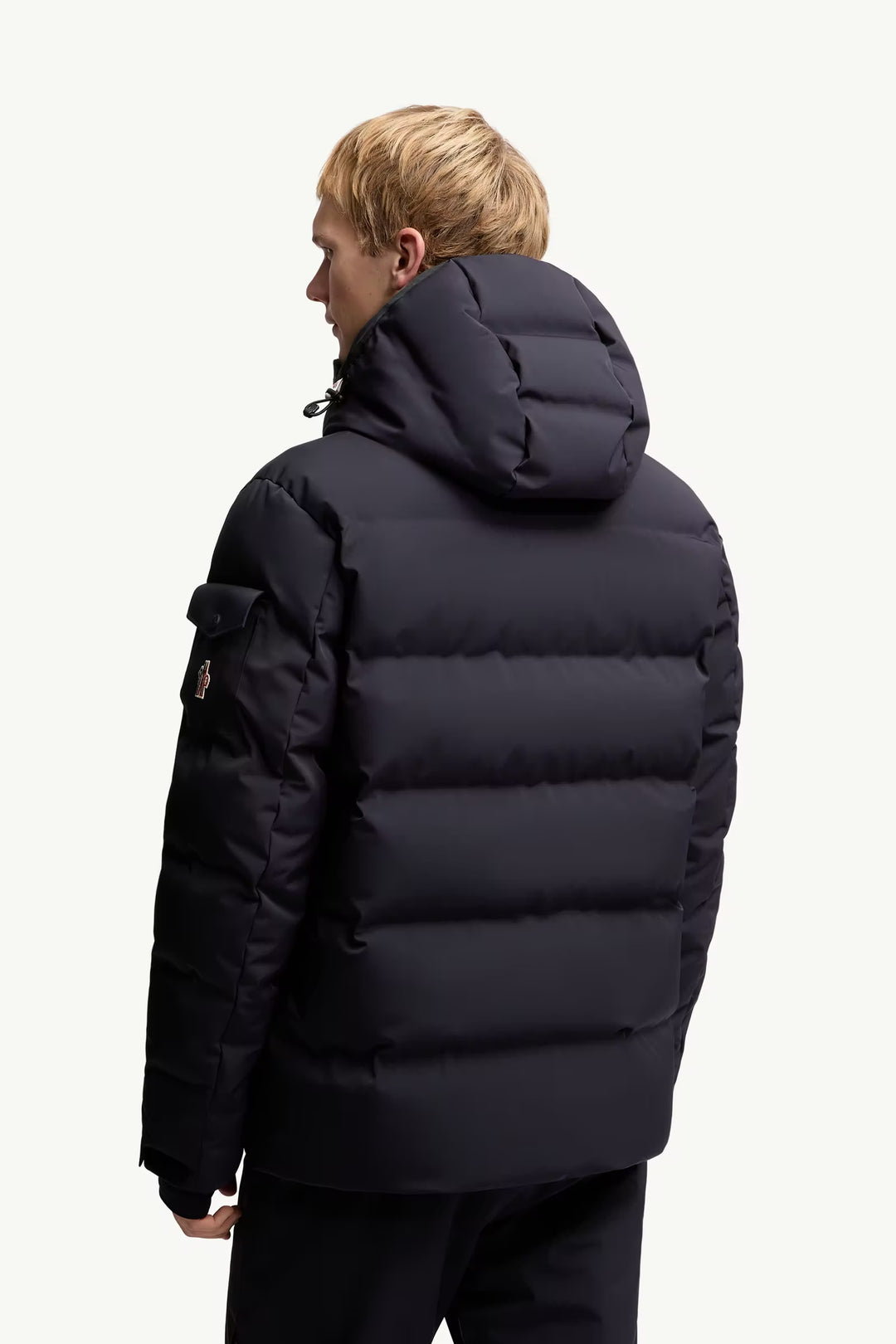 MONCLER - Veste de Ski Montgetech à Capuche Bleu Marine