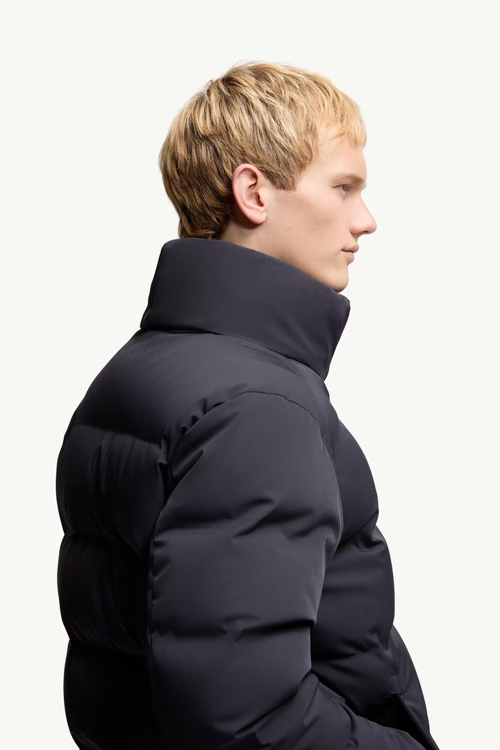 MONCLER - Veste de Ski Montgetech à Capuche Bleu Marine
