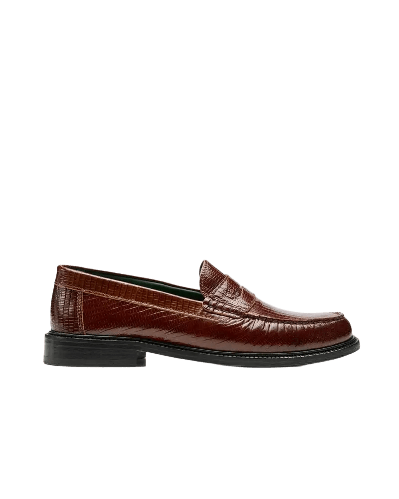 VINNY'S - Mocassins Yardee Brown Lizard - Lothaire