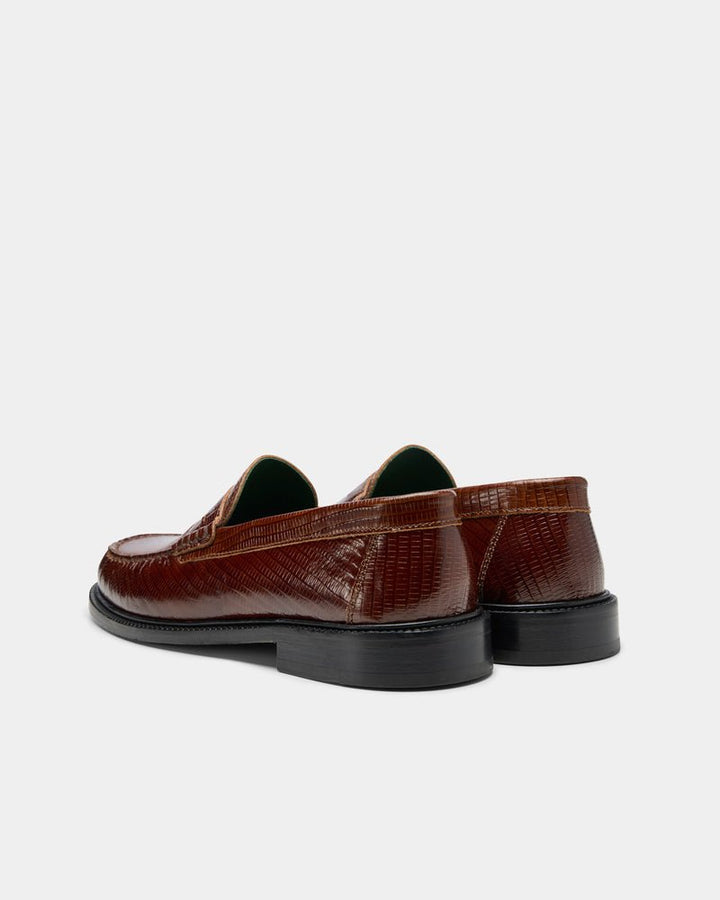 VINNY'S - Mocassins Yardee Brown Lizard - Lothaire