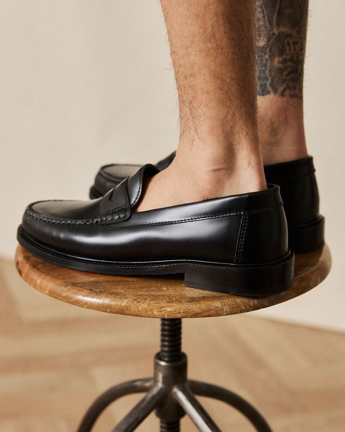 VINNY'S - Yardee Moccasin Loafer Noir - Lothaire