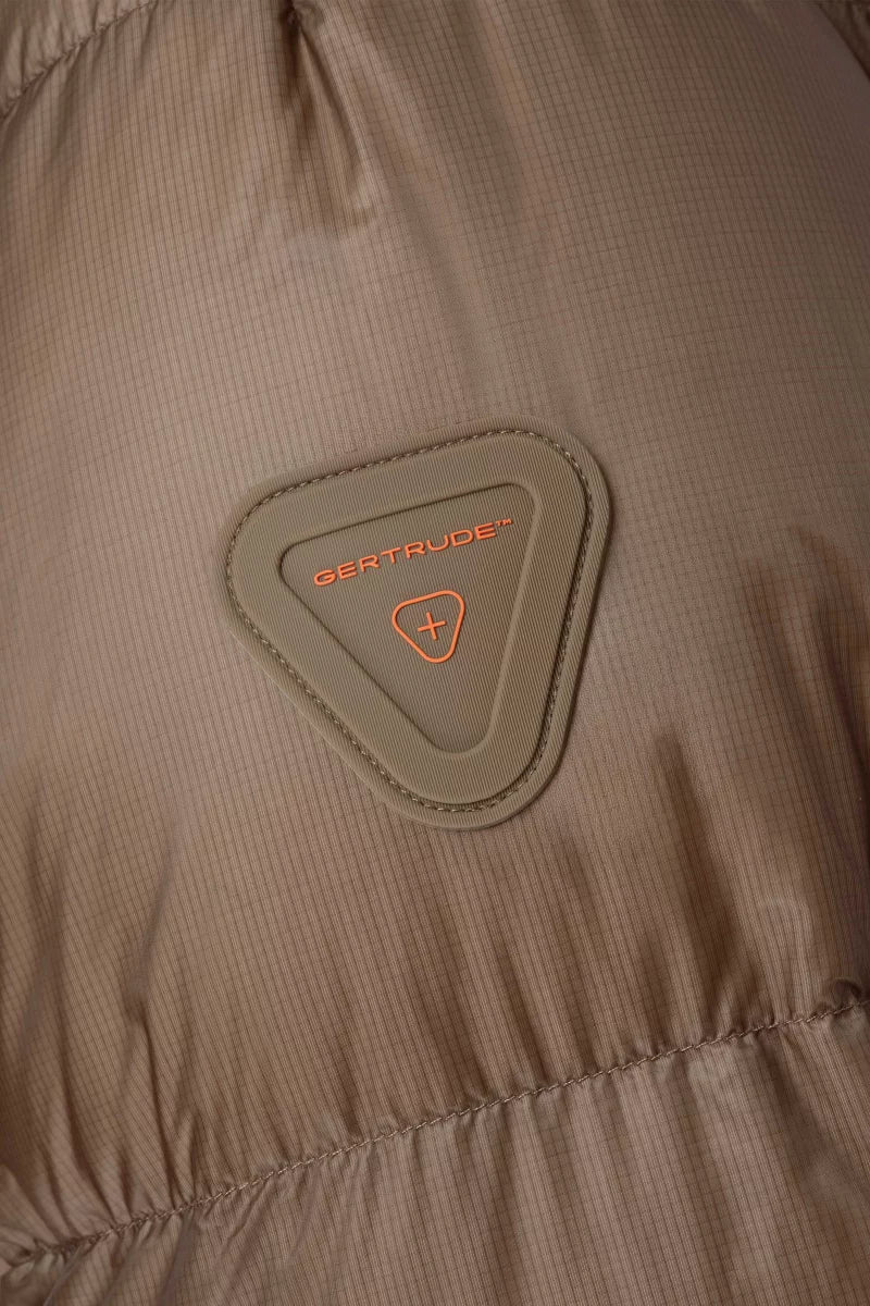GERTRUDE - Doudoune Zaza en ripstop fin Marron taupe