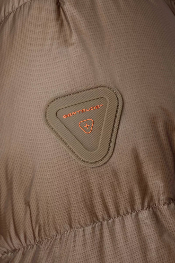 GERTRUDE - Doudoune Zaza en ripstop fin Marron taupe
