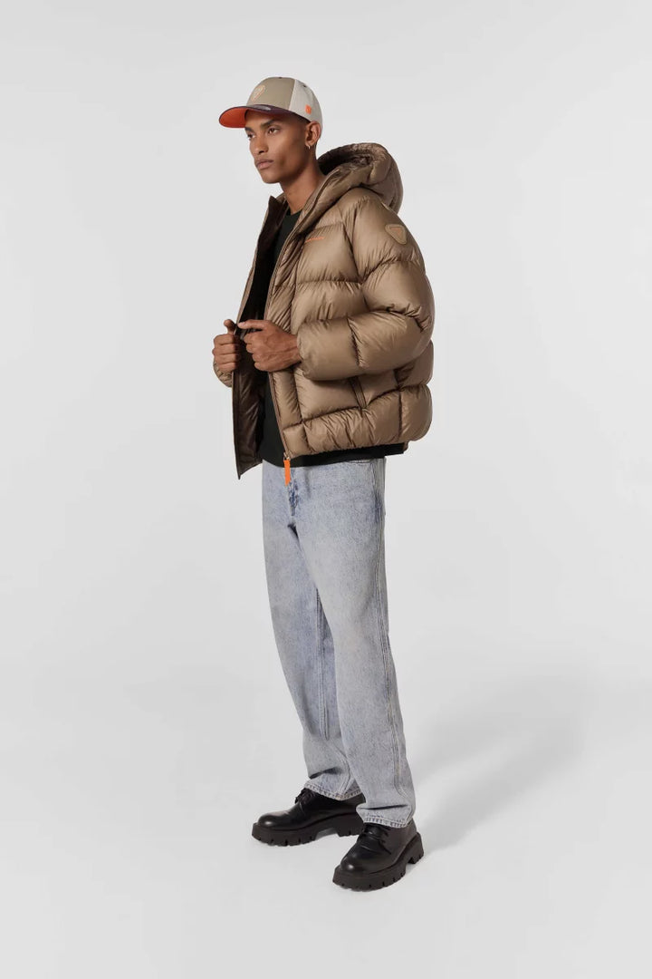 GERTRUDE - Doudoune Zaza en ripstop fin Marron taupe