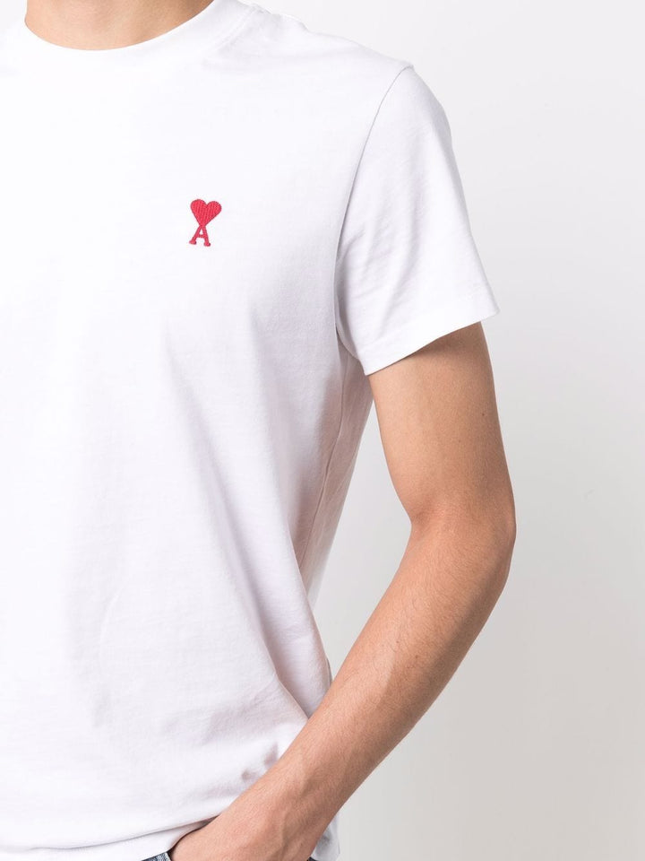 AMI Paris  - T-shirt Ami de Cœur Blanc