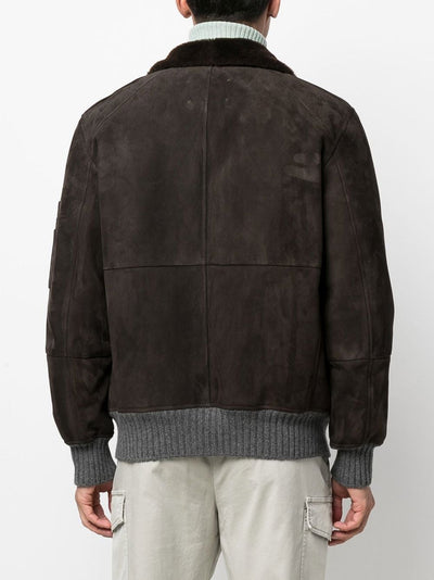 Brunello Cucinelli Veste zippée à détails nervurés