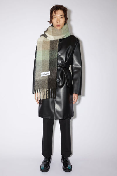 Acne Studios Echarpe à carreaux en mohair - Lothaire