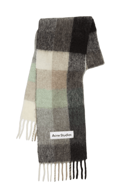 Acne Studios Echarpe à carreaux en mohair - Lothaire