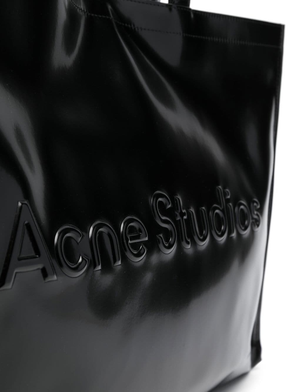 Acne Studios Grand sac cabas à logo embossé - Lothaire