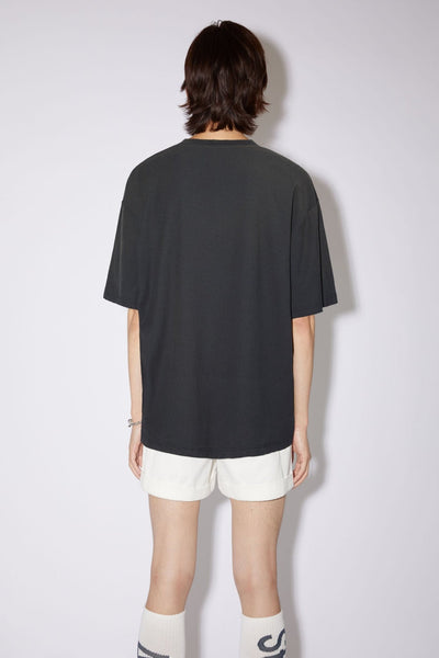 Acne Studios T-Shirt à logo-Black Délavé - Lothaire