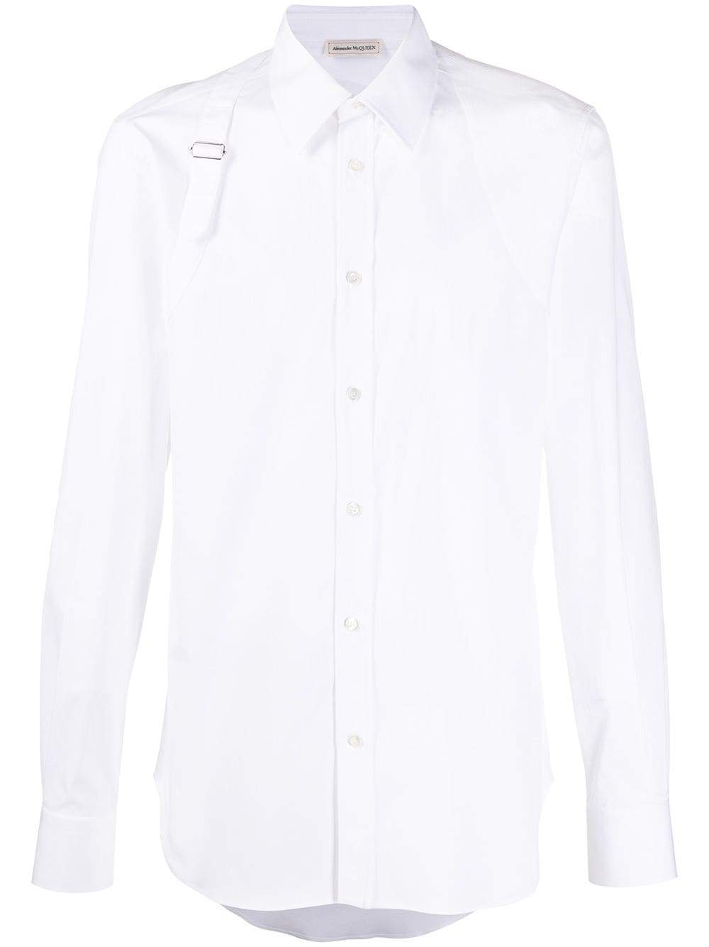 Alexander MacQueen Chemise à lanière Blanc - Lothaire boutiques