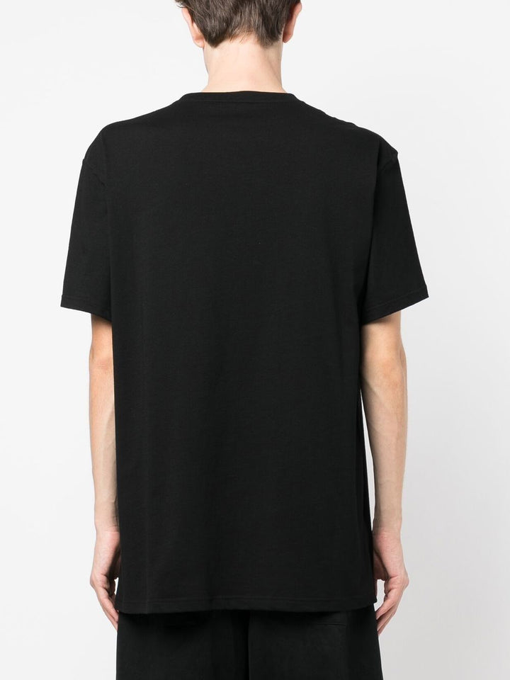 Alexander Mc Queen - T-Shirt noir logo argenté - Lothaire