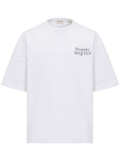Alexander Mc Queen - T-Shirt White à logo - Lothaire