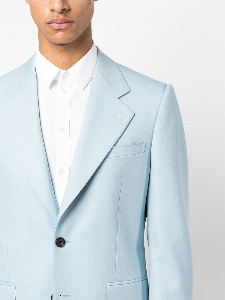 Alexander Mc Queen - Veste à boutonnage simple en sergé Pale Blue - Lothaire