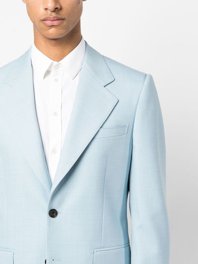 Alexander Mc Queen - Veste à boutonnage simple en sergé Pale Blue - Lothaire