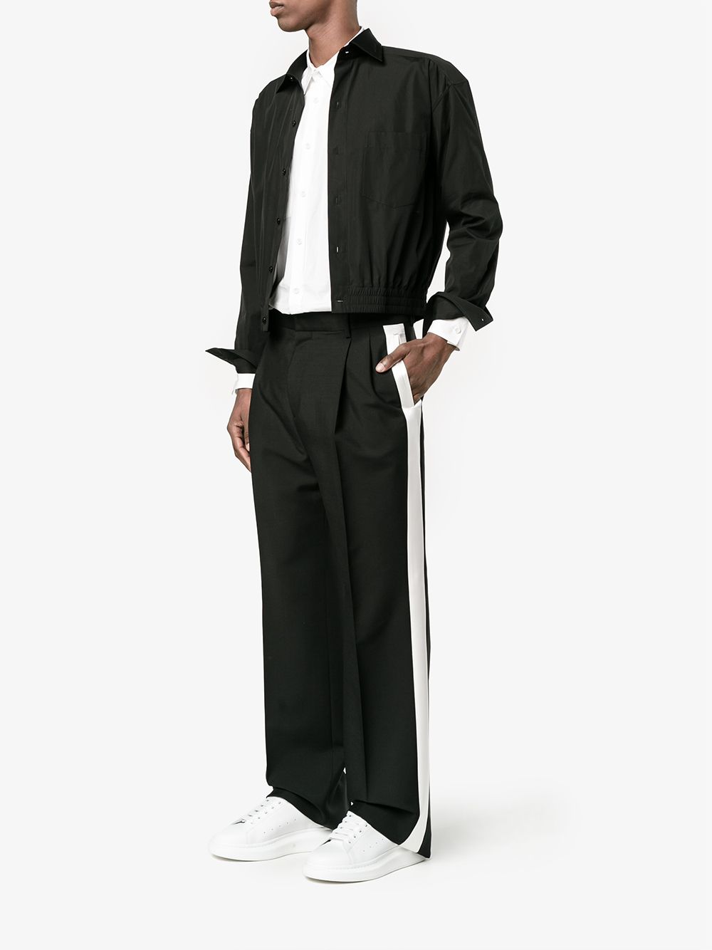 Alexander McQueen Baskets oversized Blanc - Lothaire boutiques
