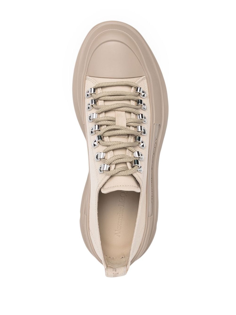 Alexander McQueen Baskets Tread Slick Beige Sesame - Lothaire