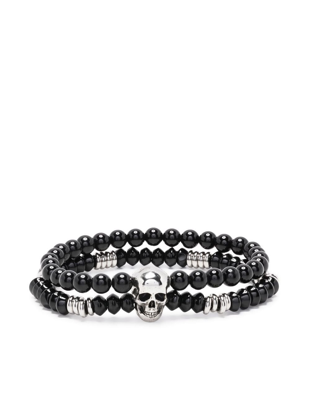 Alexander McQueen Bracelet superposé à perles d'agate - Lothaire