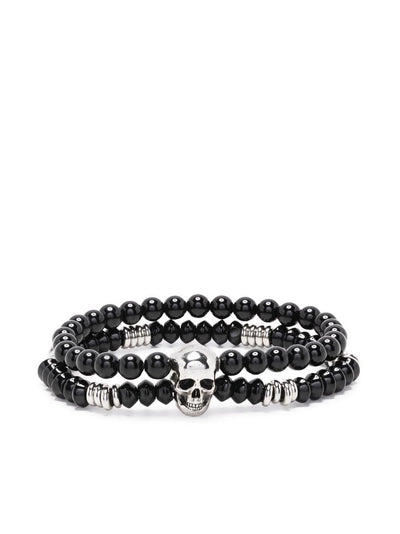 Alexander McQueen Bracelet superposé à perles d'agate - Lothaire