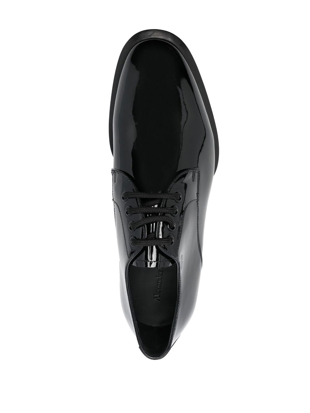 Alexander McQueen Chaussures oxford en cuir verni - Lothaire