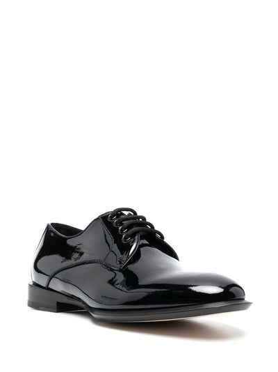 Alexander McQueen Chaussures oxford en cuir verni - Lothaire