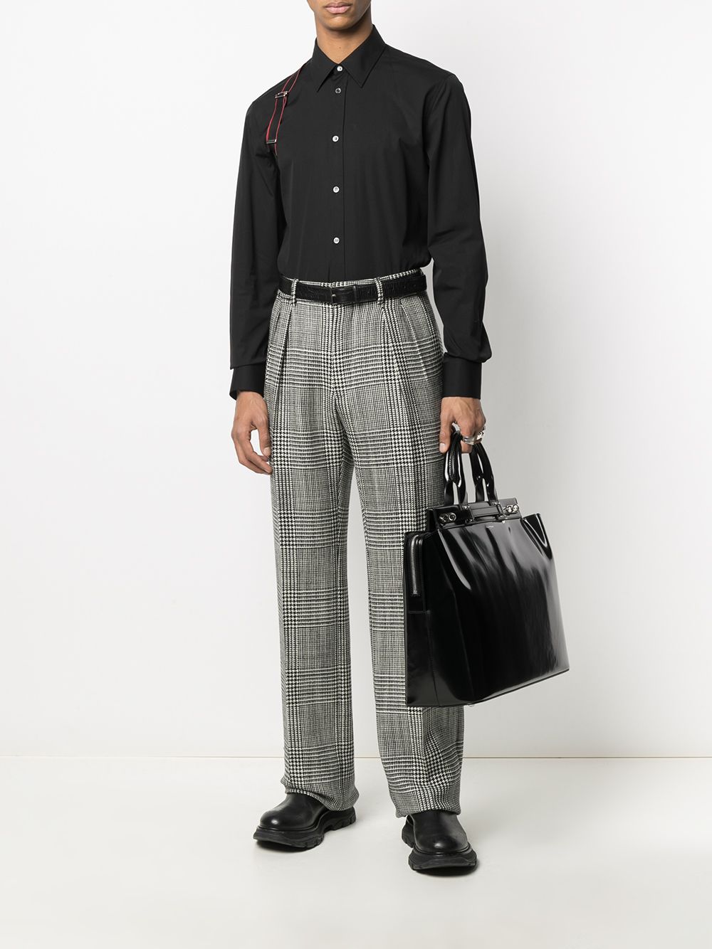 Alexander McQueen - Chemise black à harnais - Lothaire