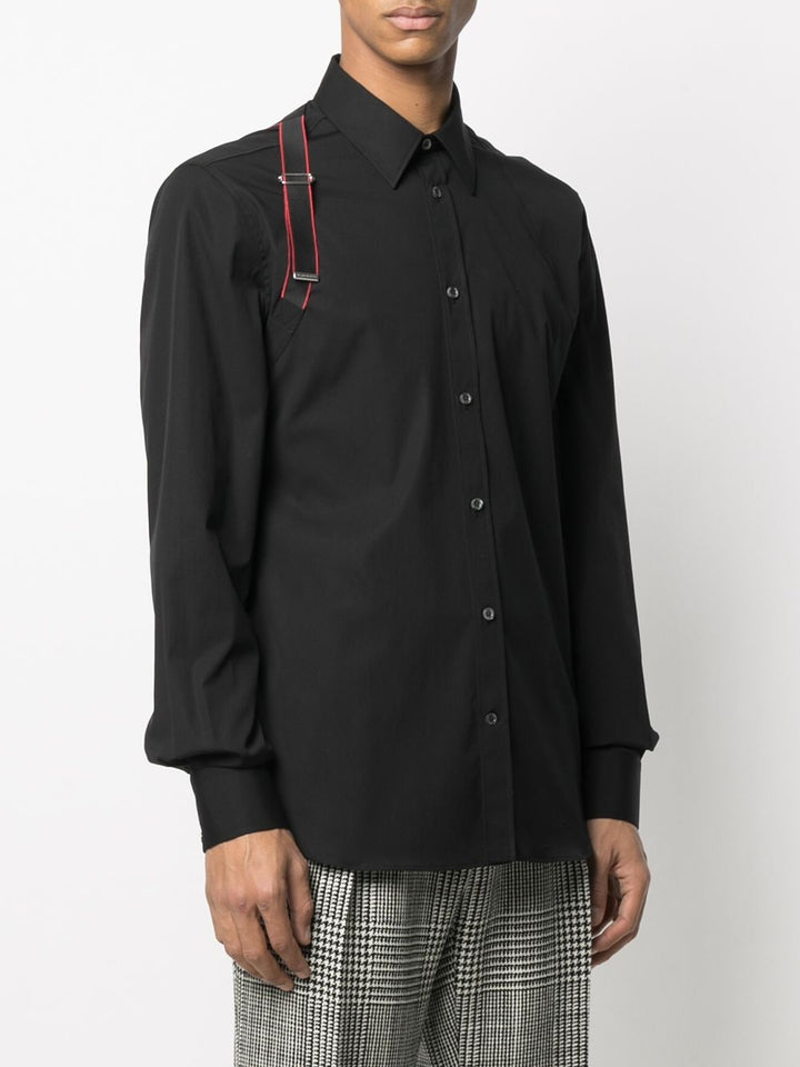 Alexander McQueen - Chemise black à harnais - Lothaire
