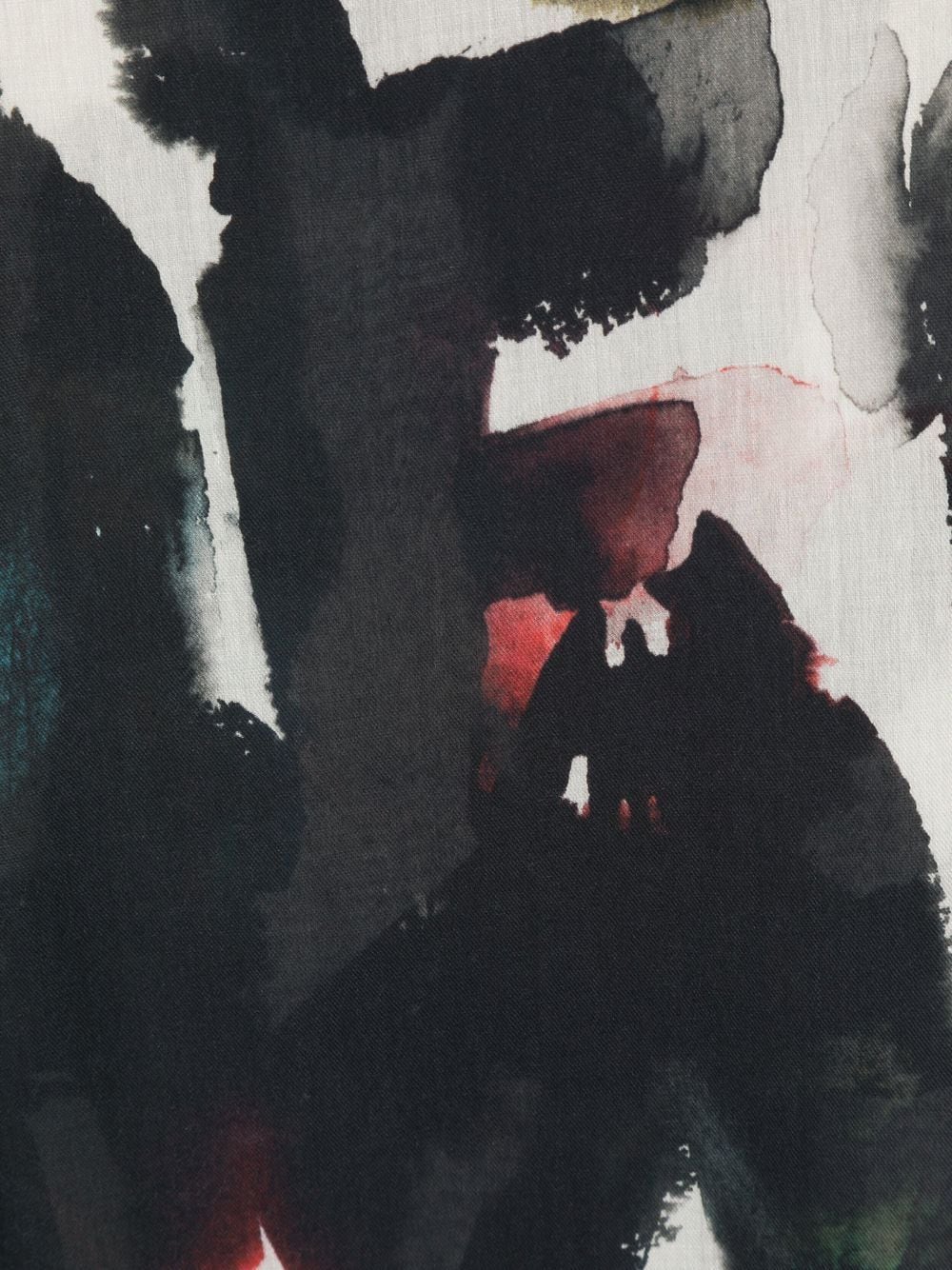 Alexander McQueen Écharpe en coton mélangé Watercolour Graffiti - Lothaire