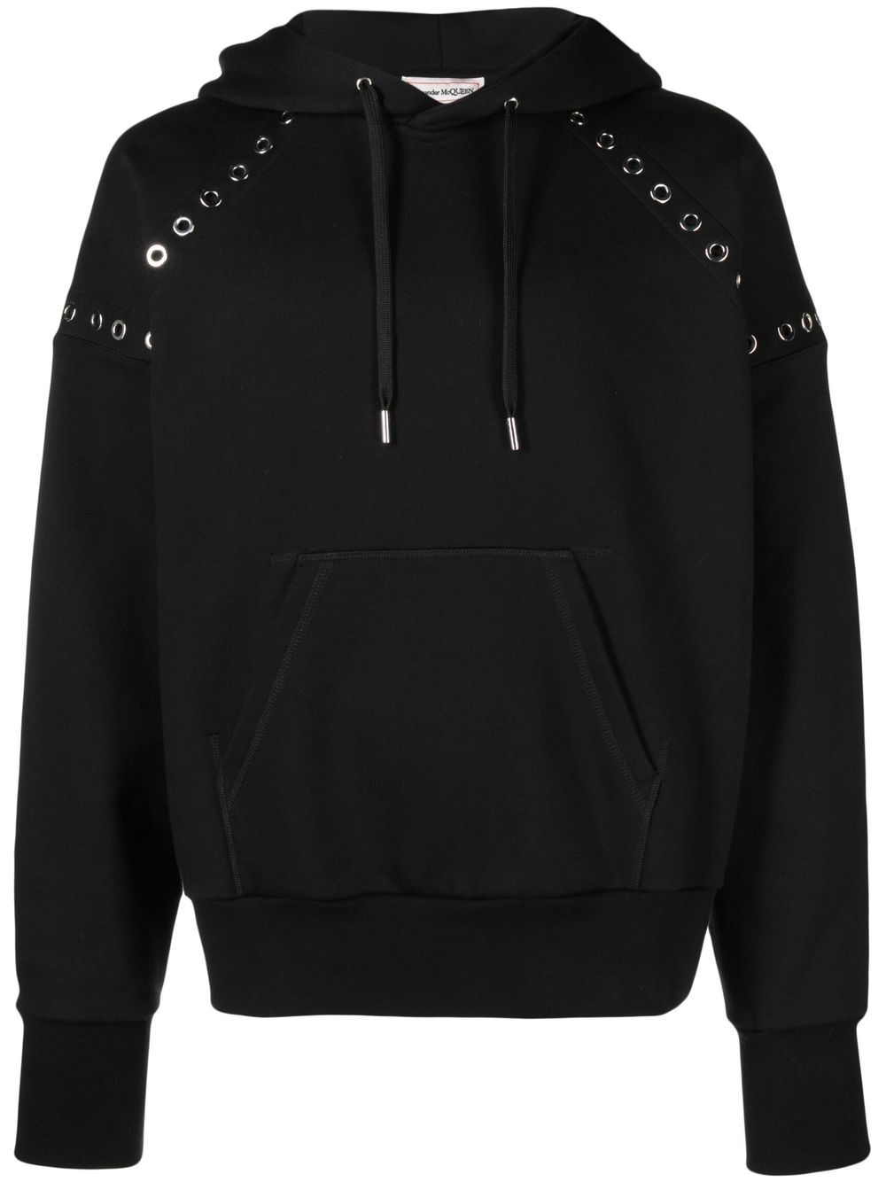 Sweat à capuche surdimensionné à logo Alexander McQueen noir et orange Homme de la Collection - FR Sweat à capuche surdimensionné à logo Alexander McQueen noir et orange Homme de la Collection - FR
