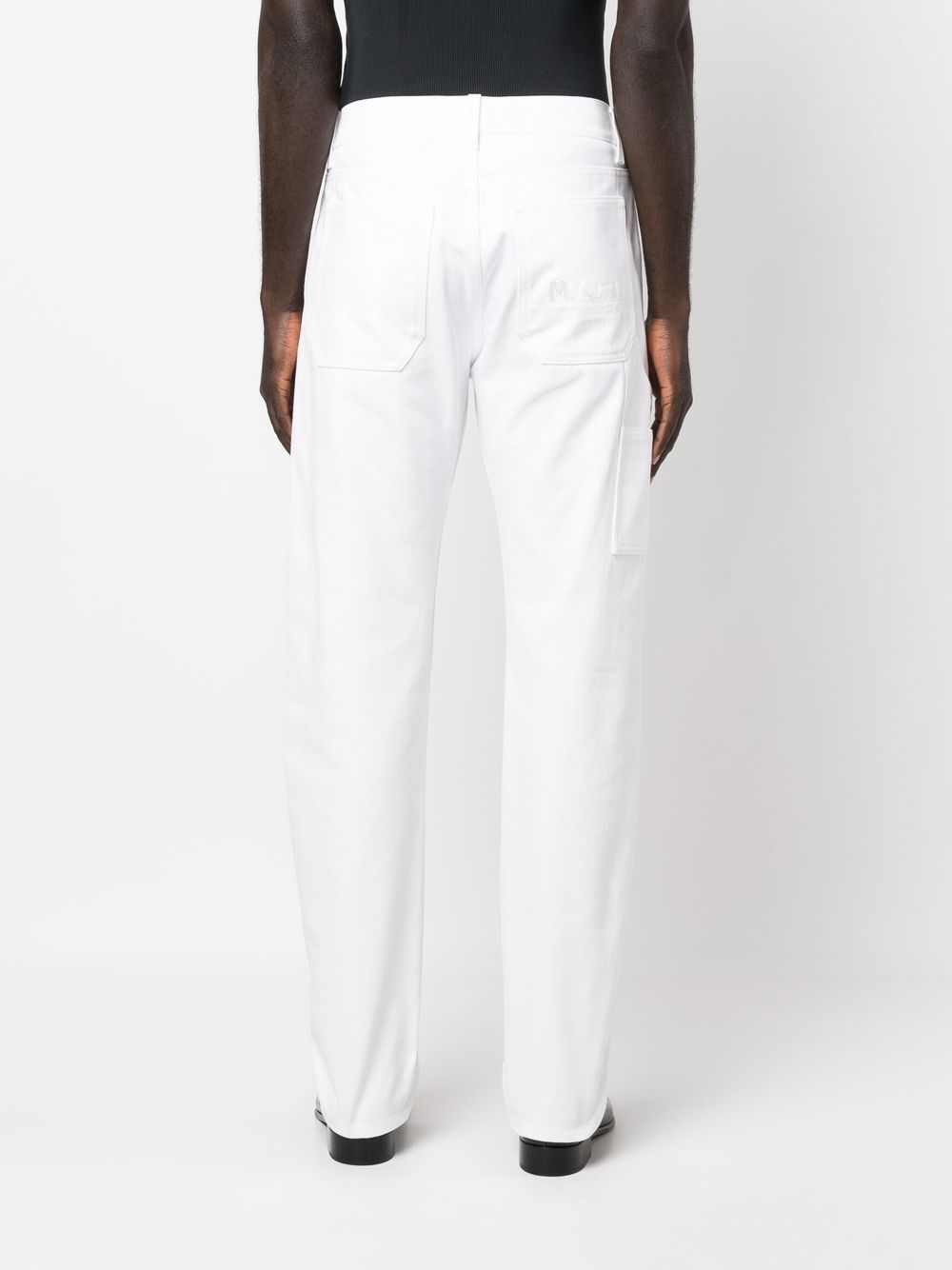 Alexander McQueen - Jean slim à logo brodé - Lothaire