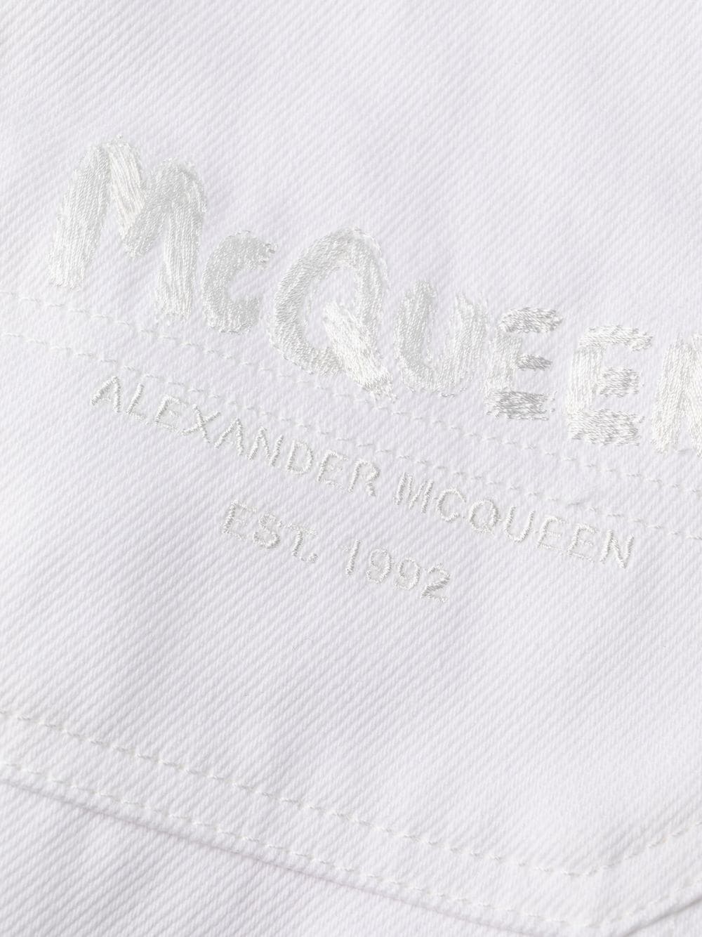 Alexander McQueen - Jean slim à logo brodé - Lothaire