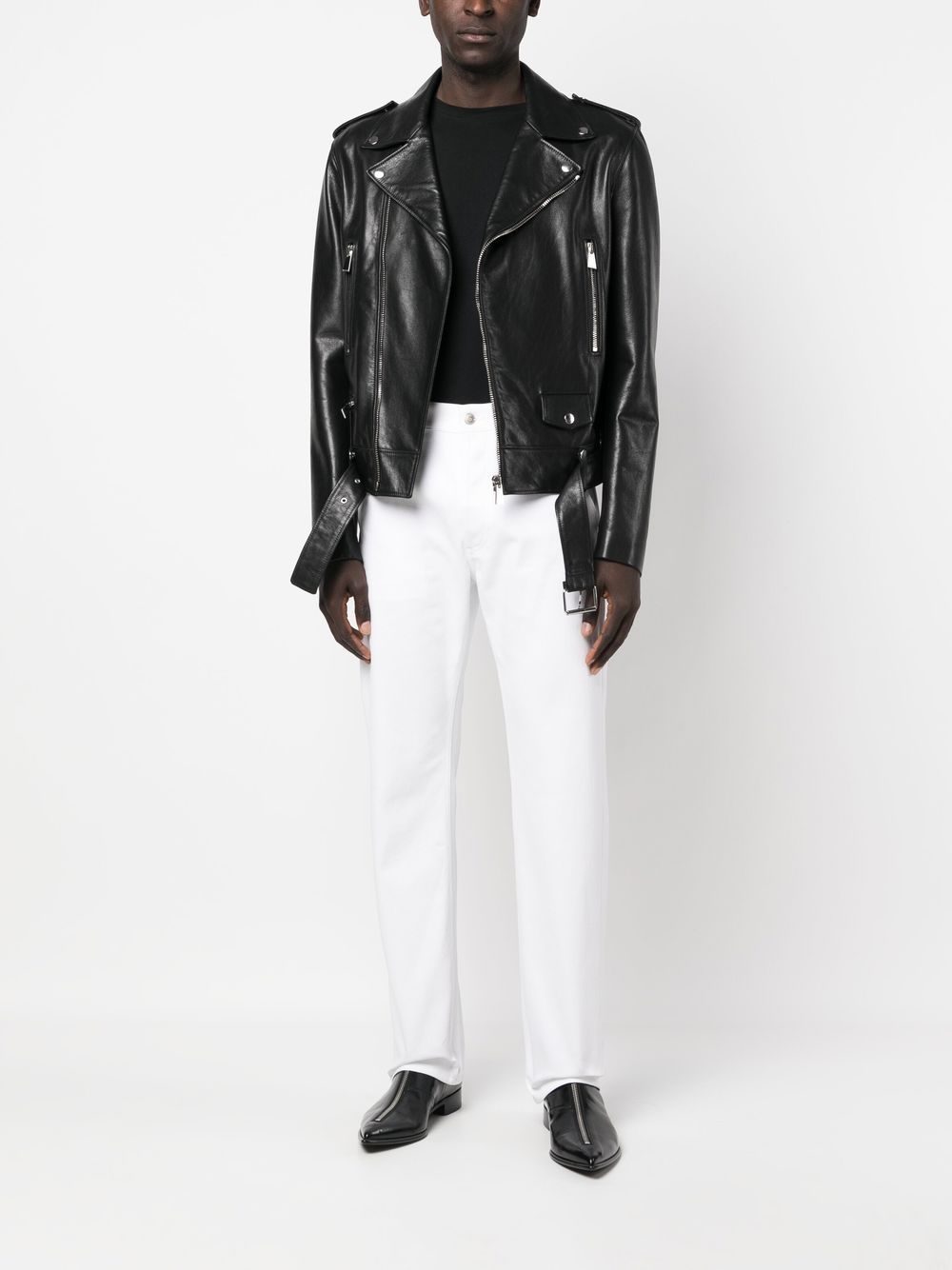 Alexander McQueen - Jean slim à logo brodé - Lothaire