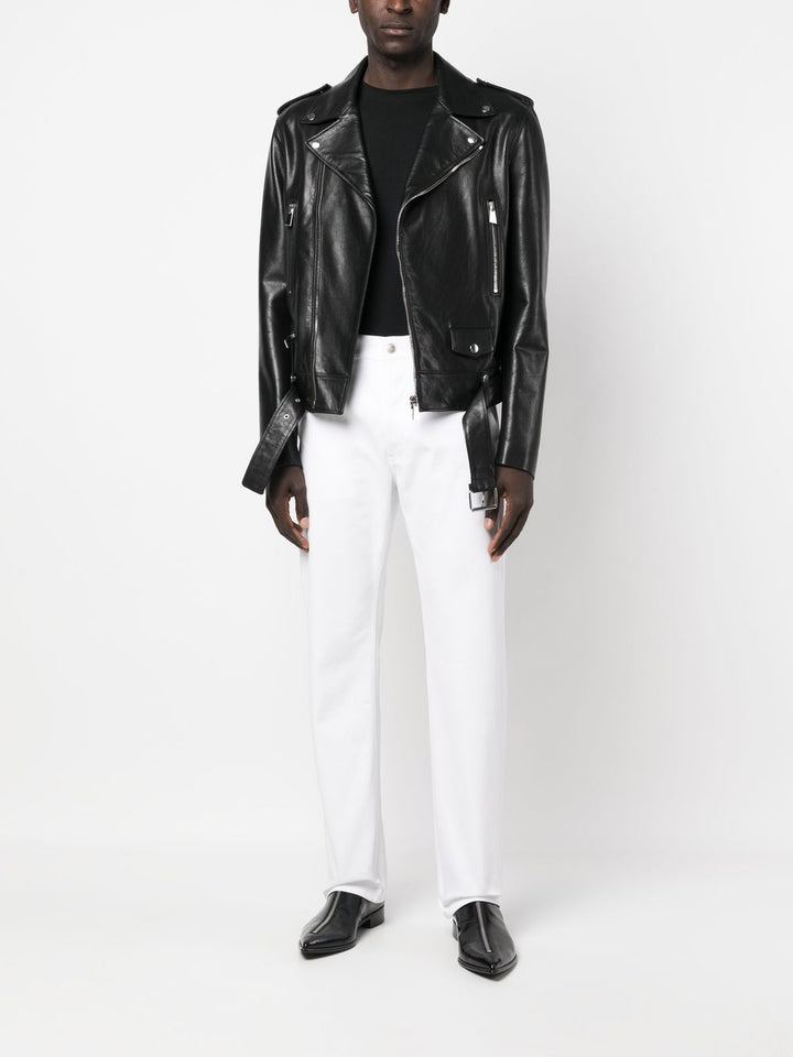 Alexander McQueen - Jean slim à logo brodé - Lothaire