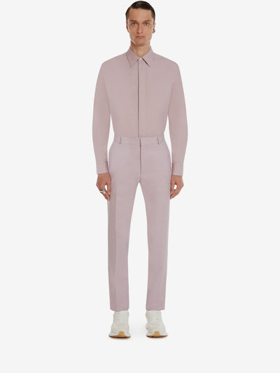 Alexander McQueen - Pantalon Cigarette Ajusté Lilas - Lothaire