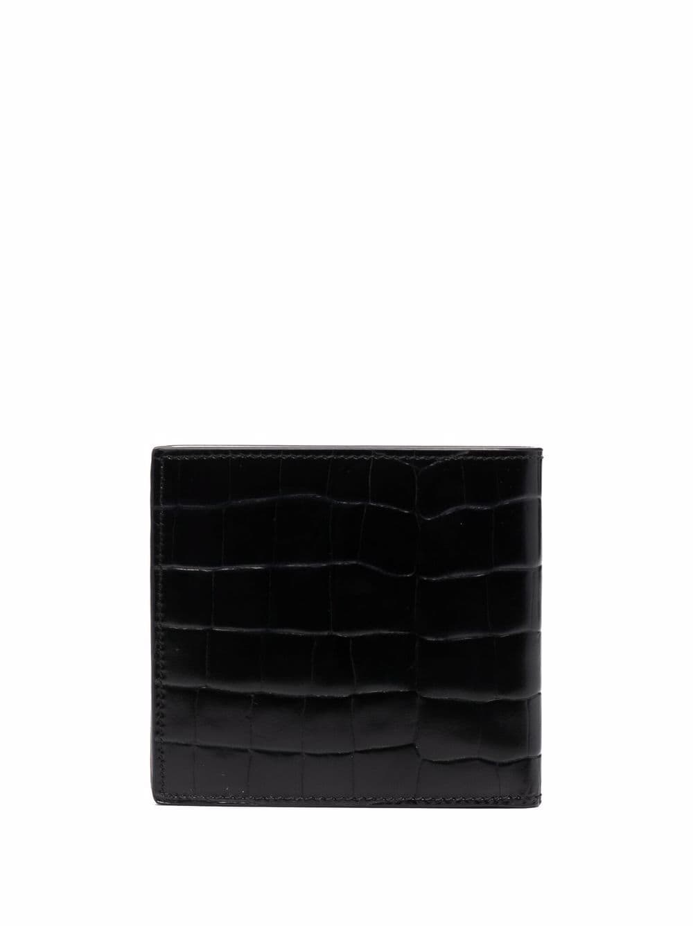 Alexander McQueen Portefeuille en cuir effet Crocodile - Lothaire boutiques