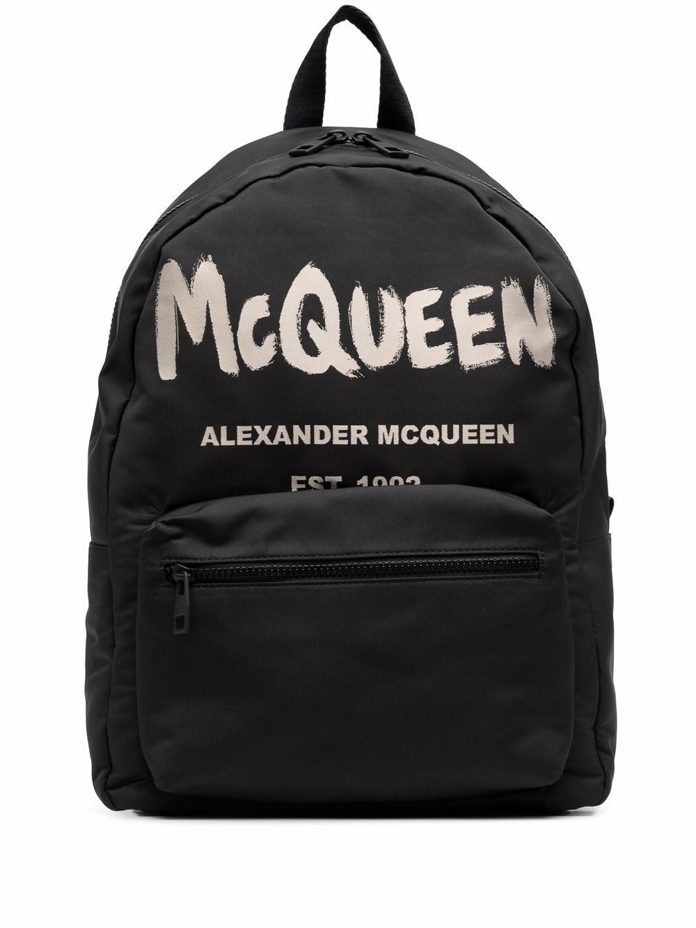 Alexander McQueen Sac à dos Metropolitan à graffiti Black - Lothaire