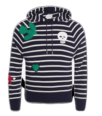 Alexander McQueen - Sweat-shirt à capuche avec badge au crochet - Lothaire boutiques