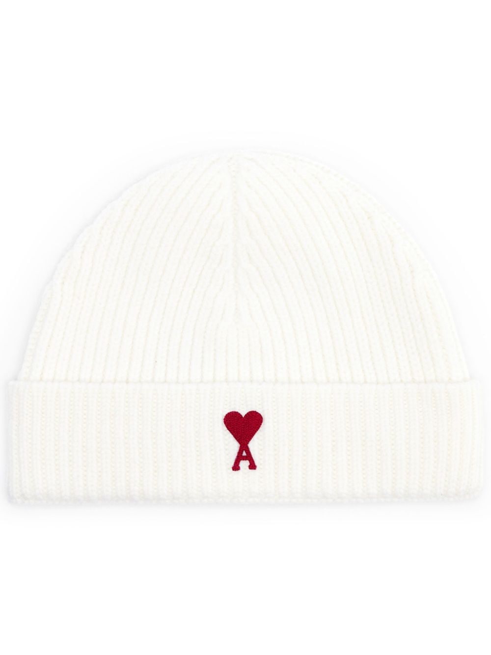 AMI Paris - Bonnet en maille - Ecru - Lothaire