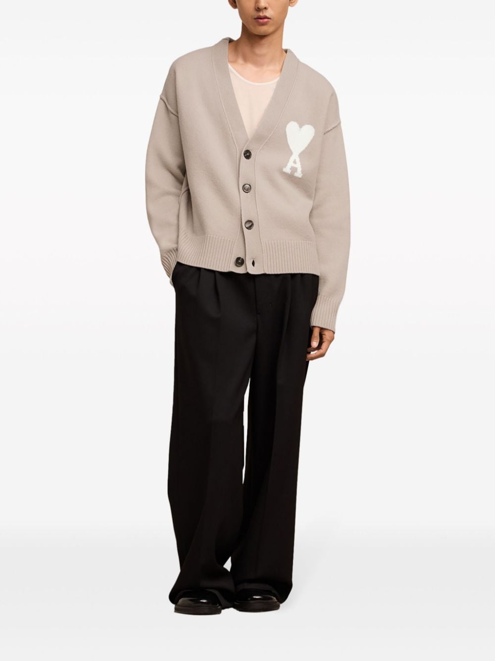 AMI Paris - Cardigan Ami de Coeur en laine - Lothaire