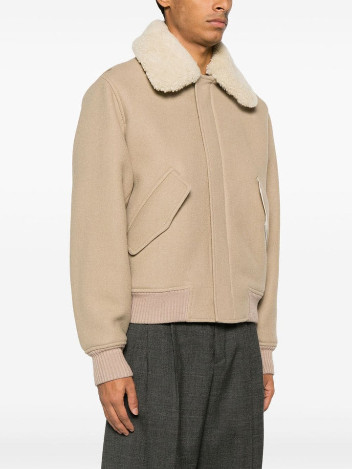 AMI Paris - Manteau Champagne col en laine - Lothaire