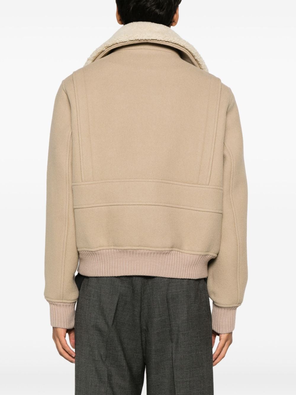 AMI Paris - Manteau Champagne col en laine - Lothaire