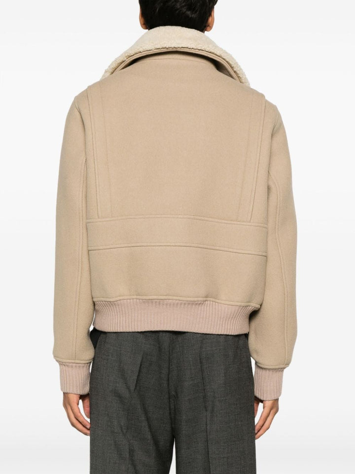 AMI Paris - Manteau Champagne col en laine - Lothaire